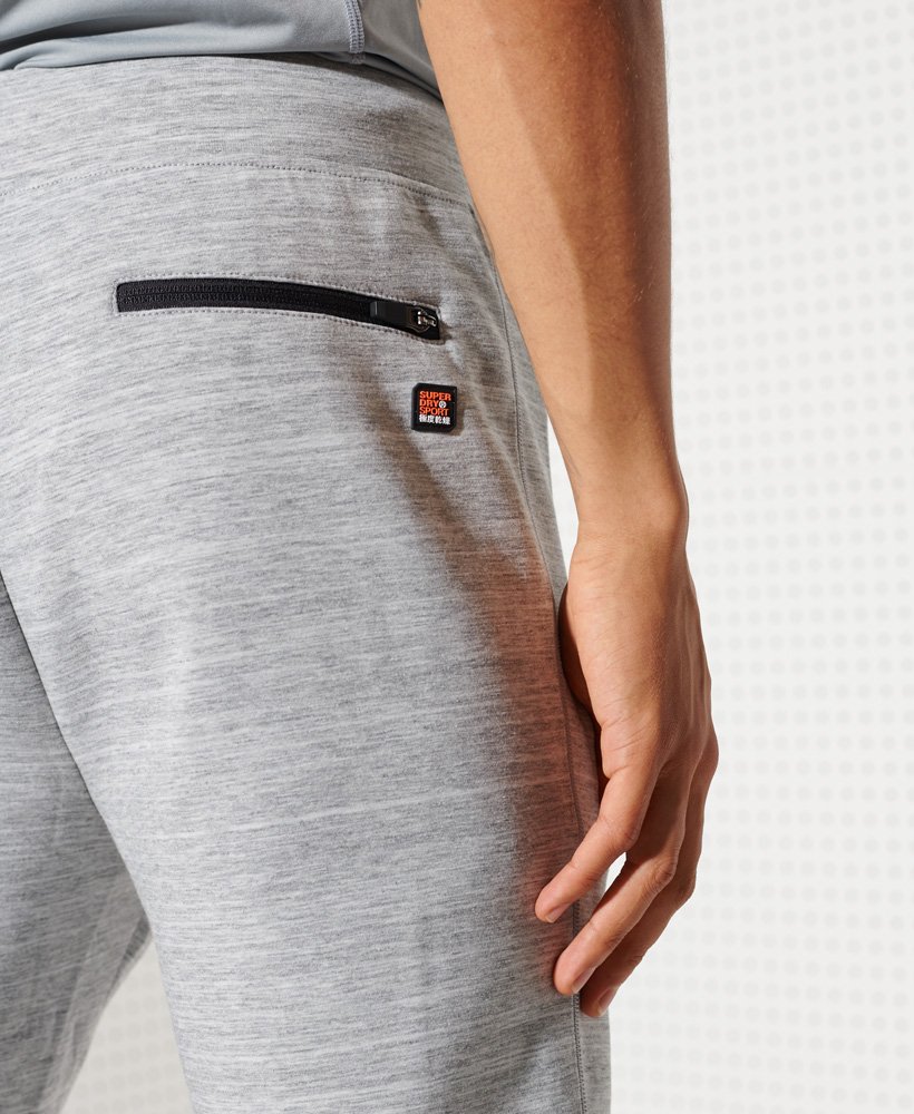 Mens - Gymtech Joggers in Light Grey Marl | Superdry