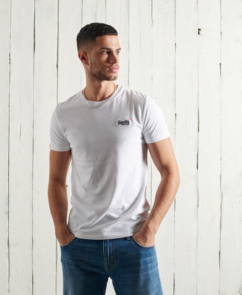 superdry white t shirt mens