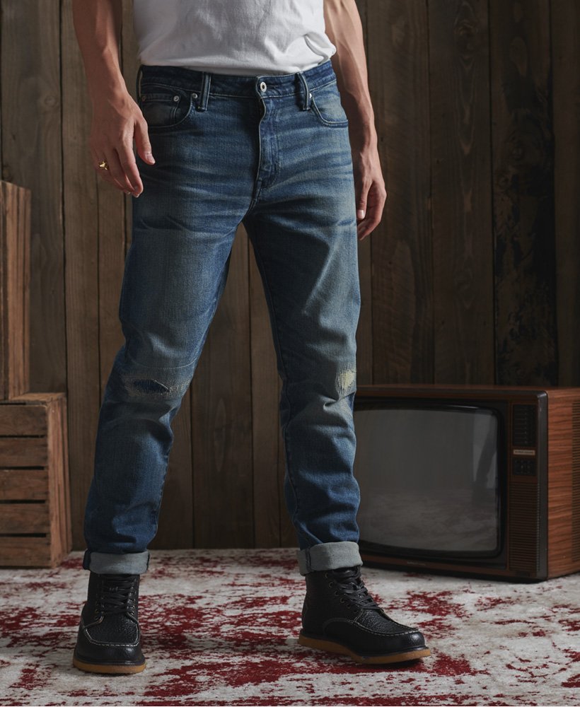 Men’s - Limited Edition Dry Japanese Jeans in Yoshitomi Faded | Superdry