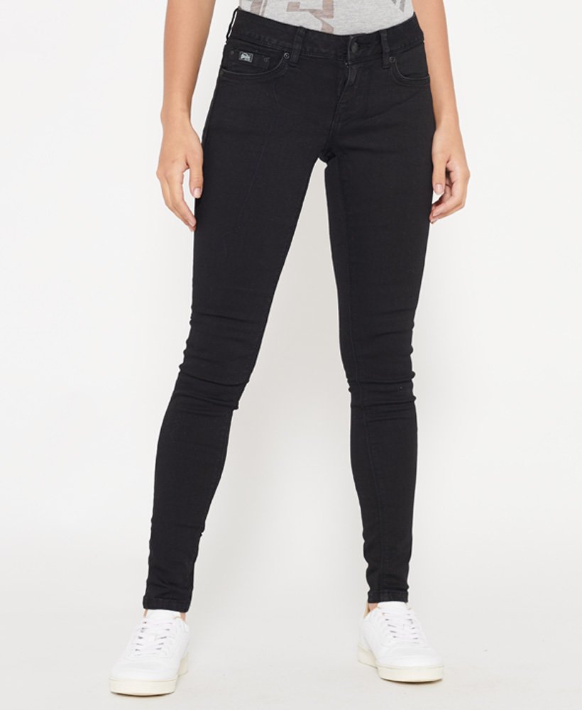 Womens - Cassie Skinny Jeans in Black | Superdry