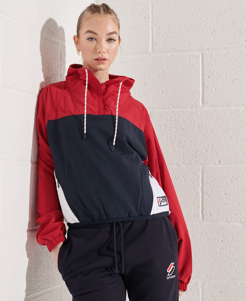 Women's - Overhead Cropped Track Jacket in Varsity Red | Superdry IE