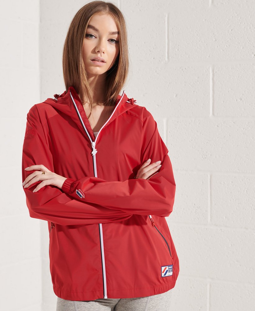Womens - Code Sport Lightweight Jacket in Varsity Red | Superdry UK
