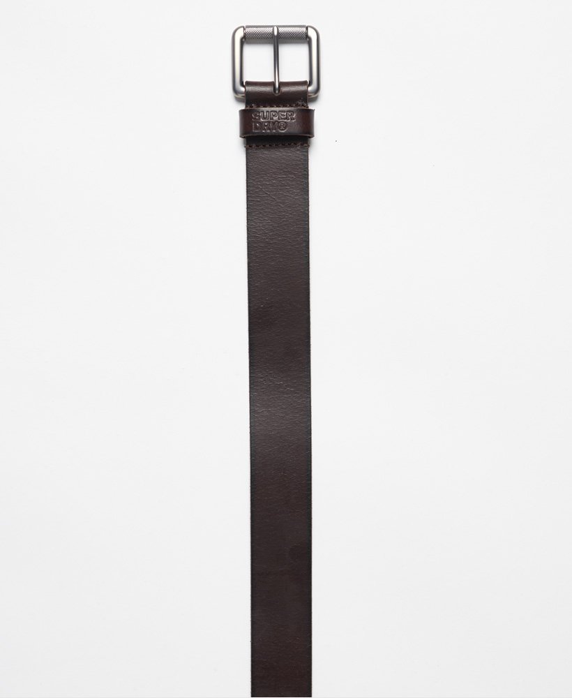 Men’s - Premium Boxed Leather Belt in Dark Brown | Superdry