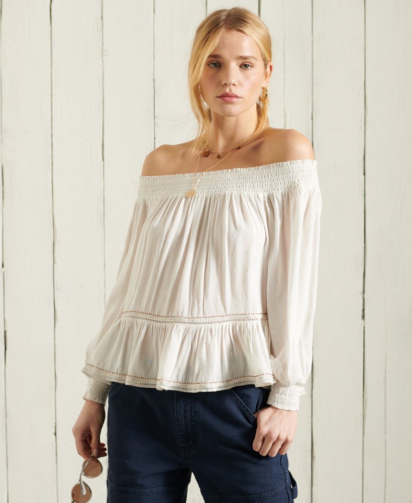 Superdry Ameera Off The Shoulder Top 0