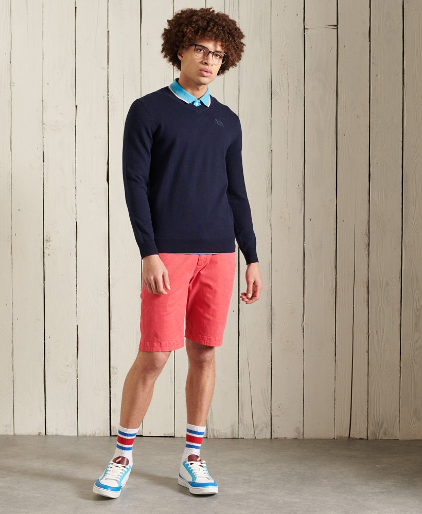 Superdry Orange Label V-Neck Jumper 
