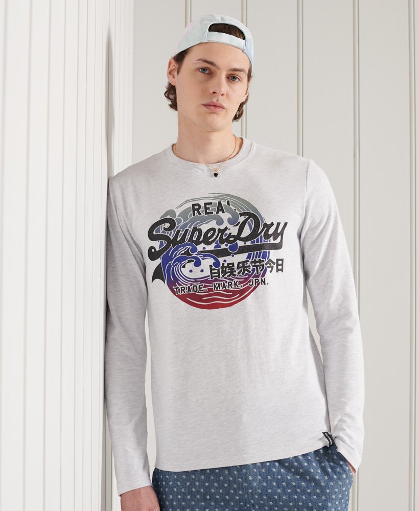 superdry mens long sleeve tops