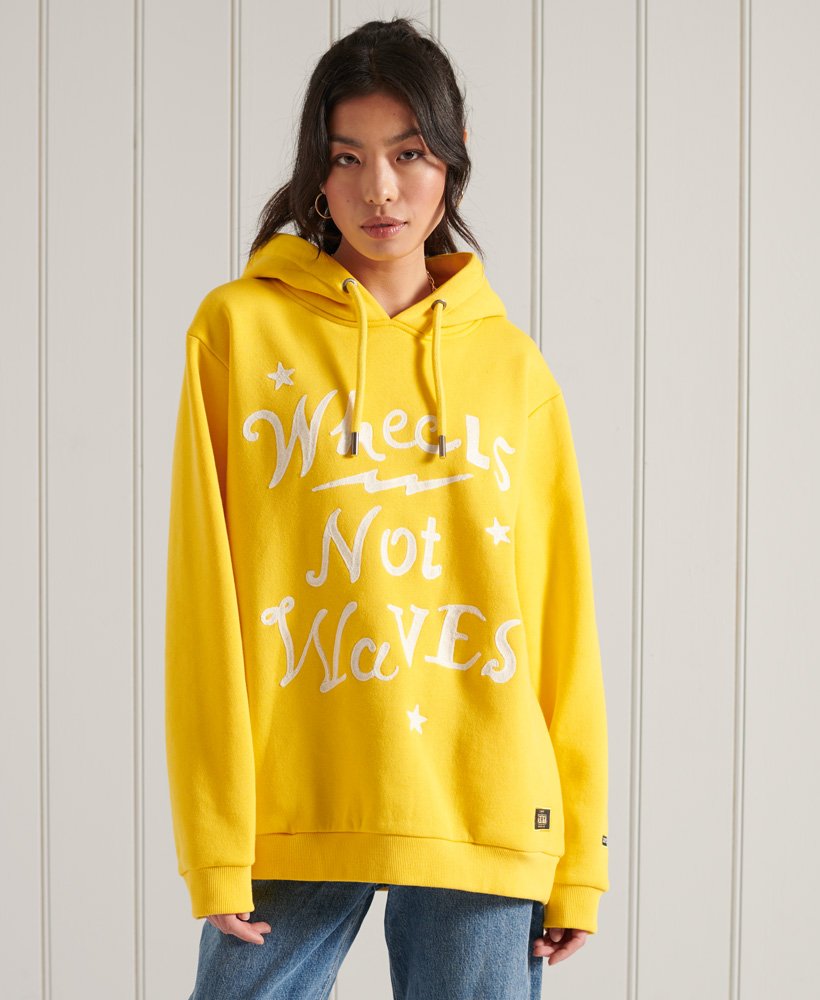 womens yellow superdry hoodie