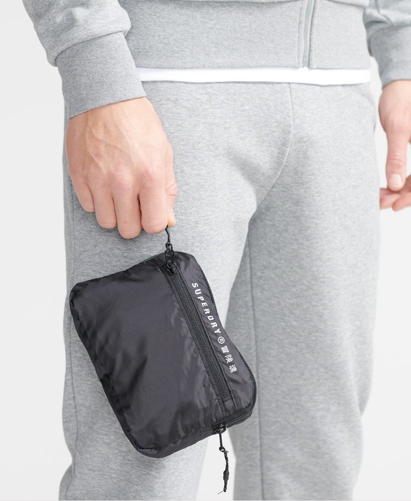 Mens - Drawstring Packable Bag in Black | Superdry