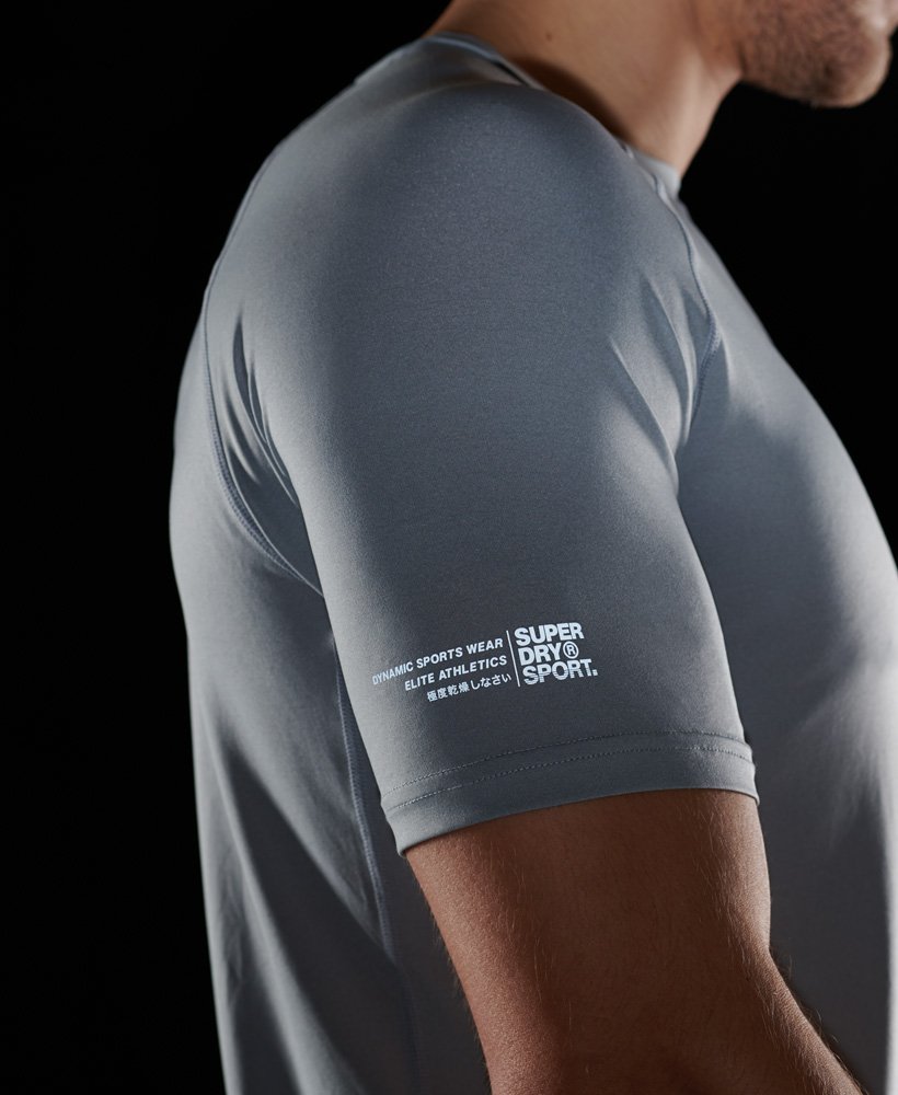 Mens Loose Cooling TShirt in Grey Marl Superdry