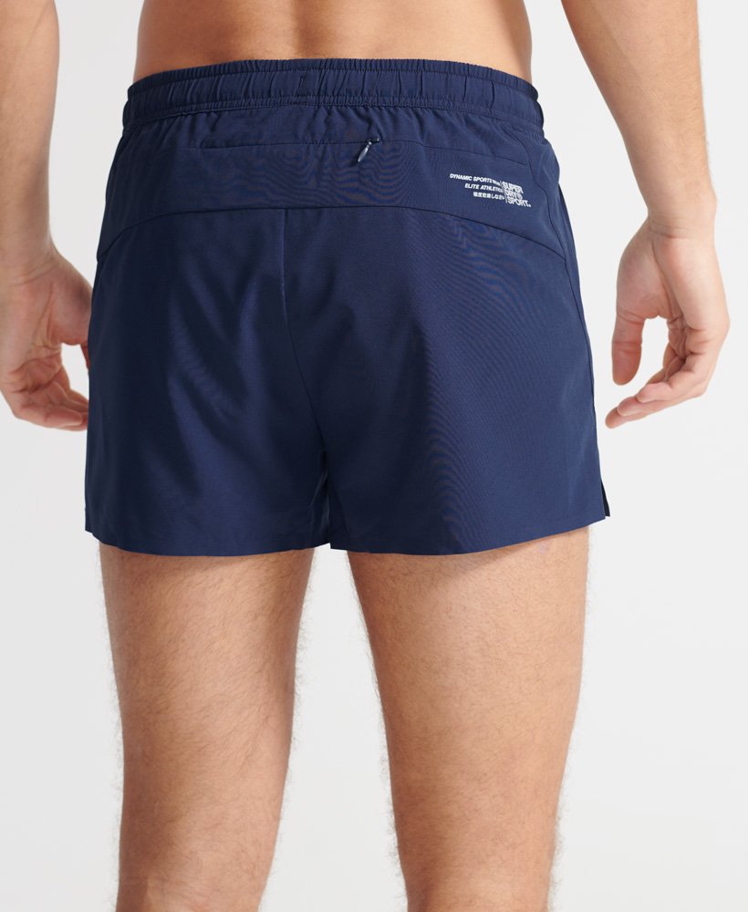 Mens Run Lightweight Shorts In Beechwater Blue Superdry Uk