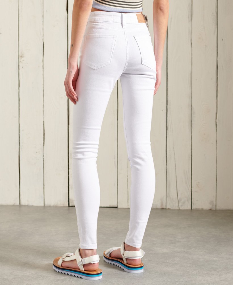 Dames Skinny Jeans Met Hoge Taille Optic Superdry Nl