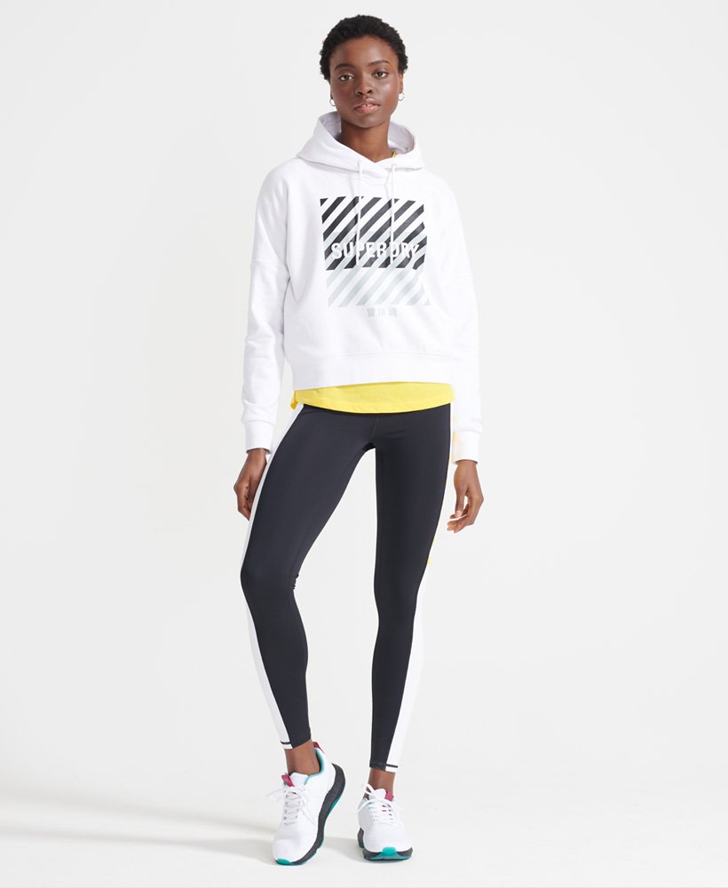 Sweatshirt com capucho Superdry Core Sport Crop mulher