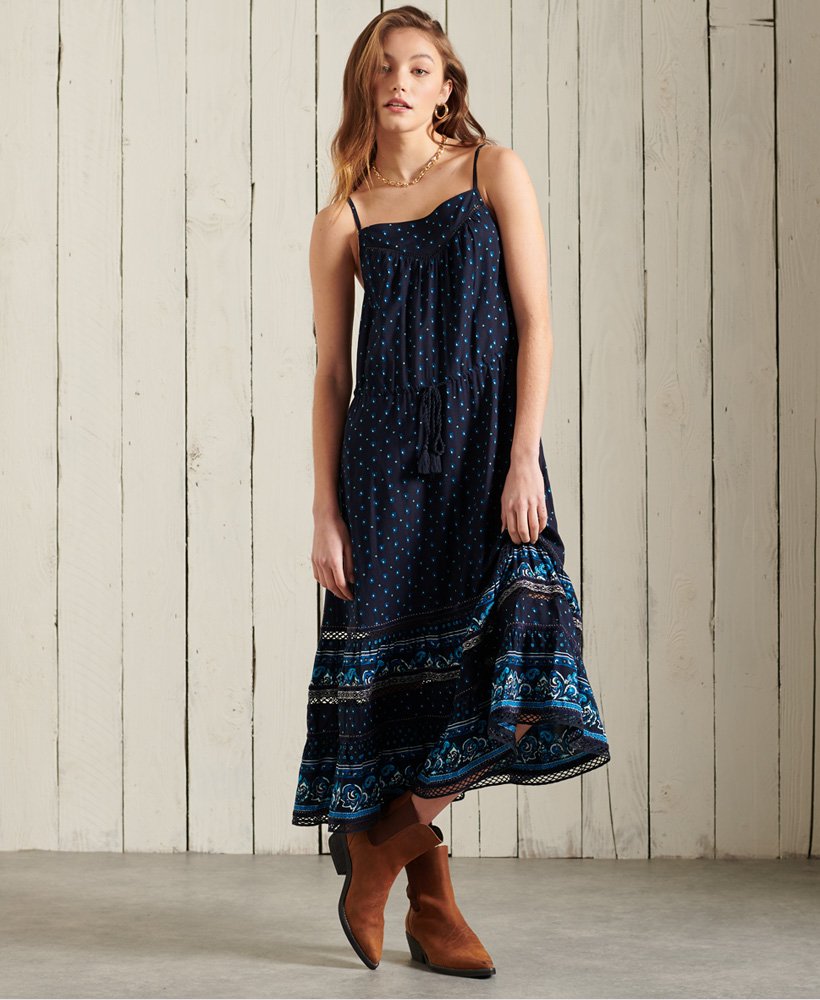 Womens - Ameera Cami Dress in Navy | Superdry