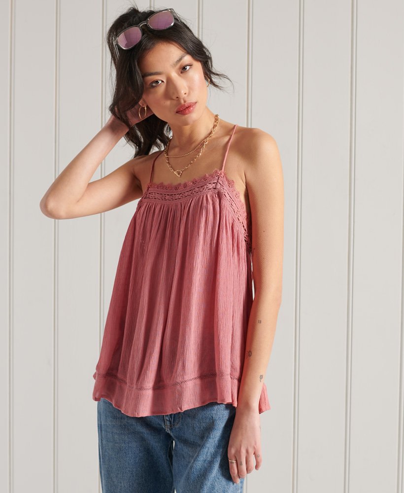 Superdry Alana Cami Top - Womens Sale Womens Tops