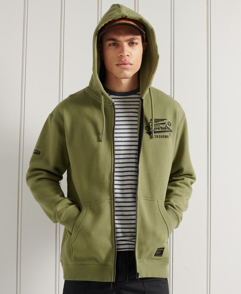 superdry military graphic hoodie