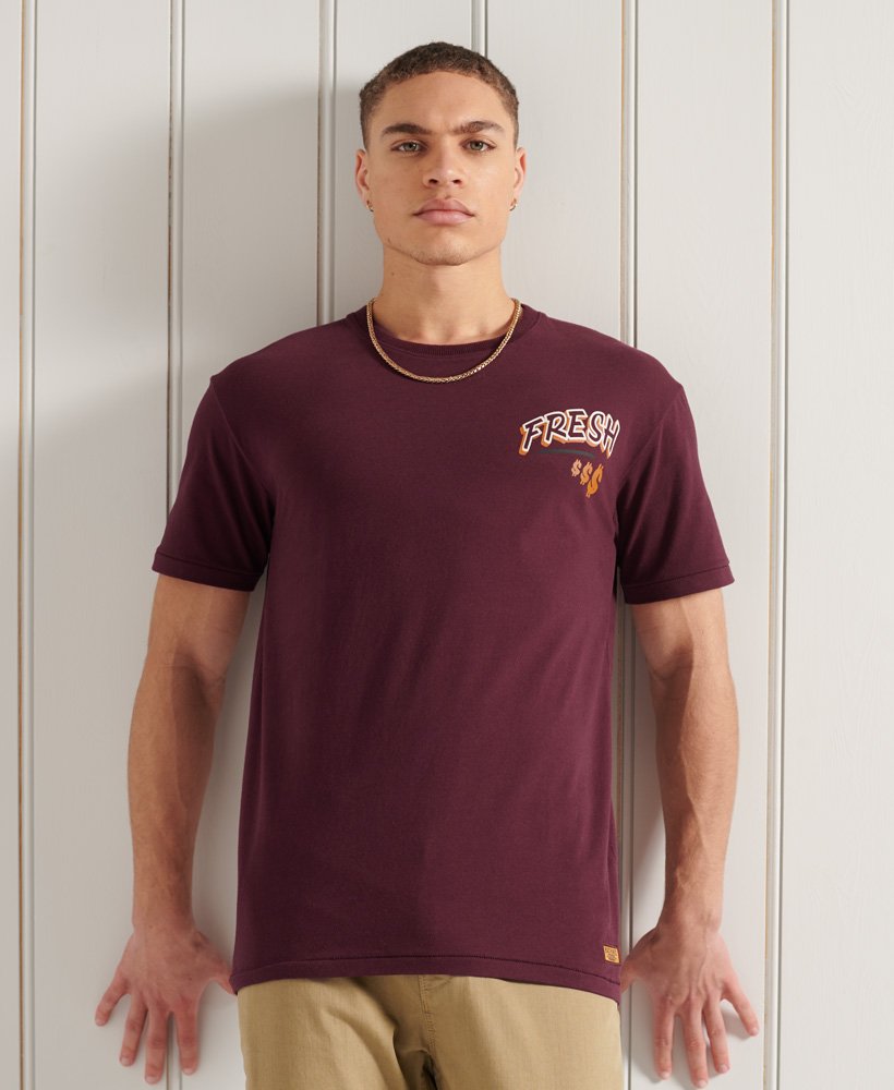 Manches courtes 'Shirt Shop Bonded Tee' Basic Tee Col rond Superdry