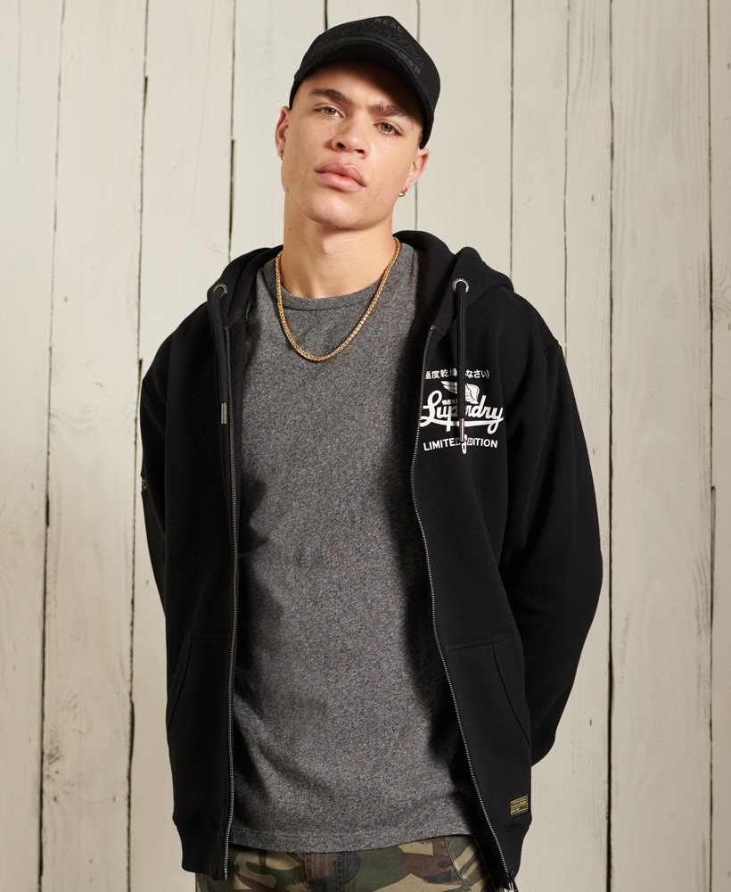 superdry military graphic hoodie