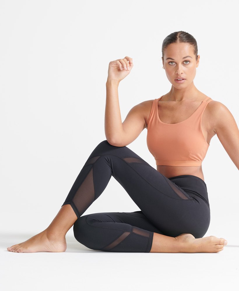 Superdry Flex-legging met mesh 