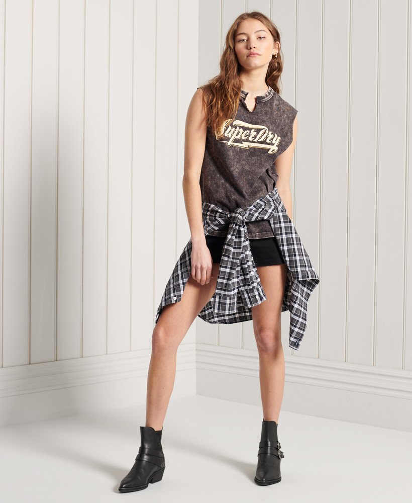 Women’s Bohemian Band Vest Top in Black Superdry UK