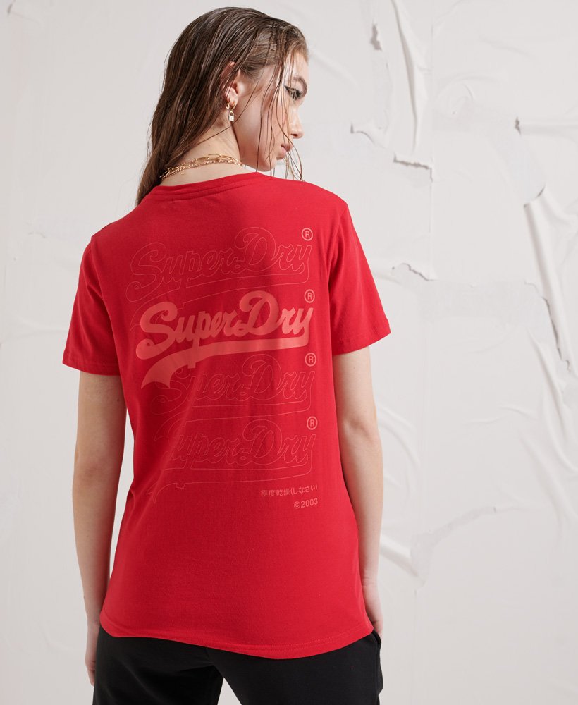 Women\'s Vintage Logo Multi T-Shirt | US Red Rouge in Superdry
