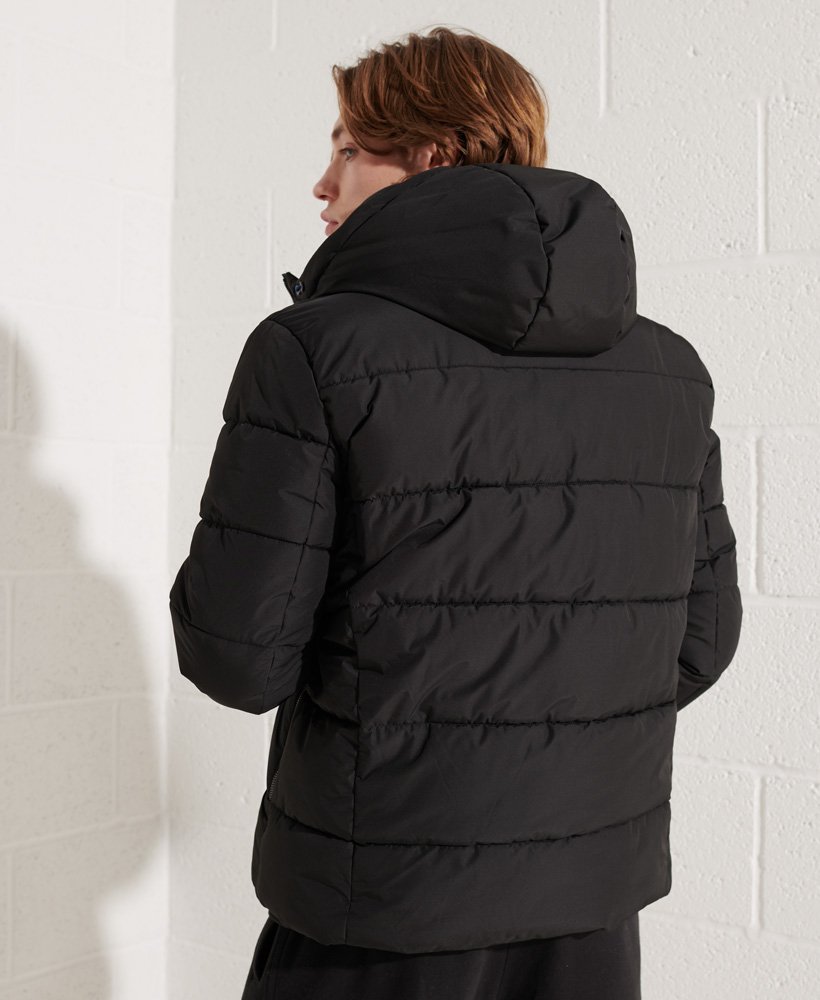 Superdry sports puffer jacket black Clearance