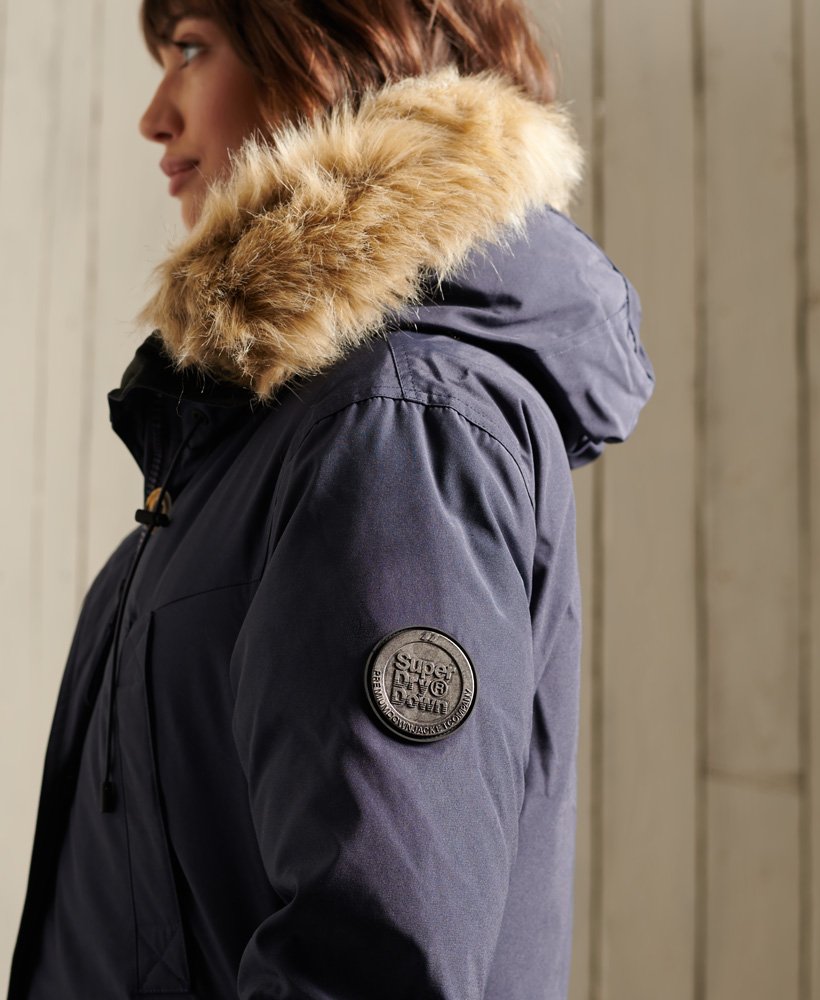 Superdry coat, clothes retailing, winter parka coats clothing