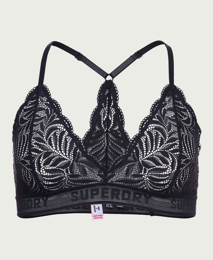 Womens - Lace Bralette Double Pack in Black/white