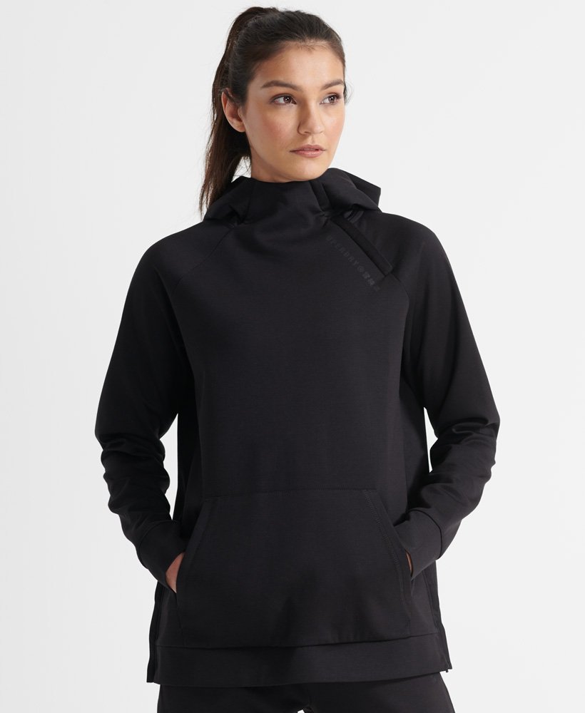 Superdry Printed Half Zip Fleece Top - Women's Outlet Womens Hoodies