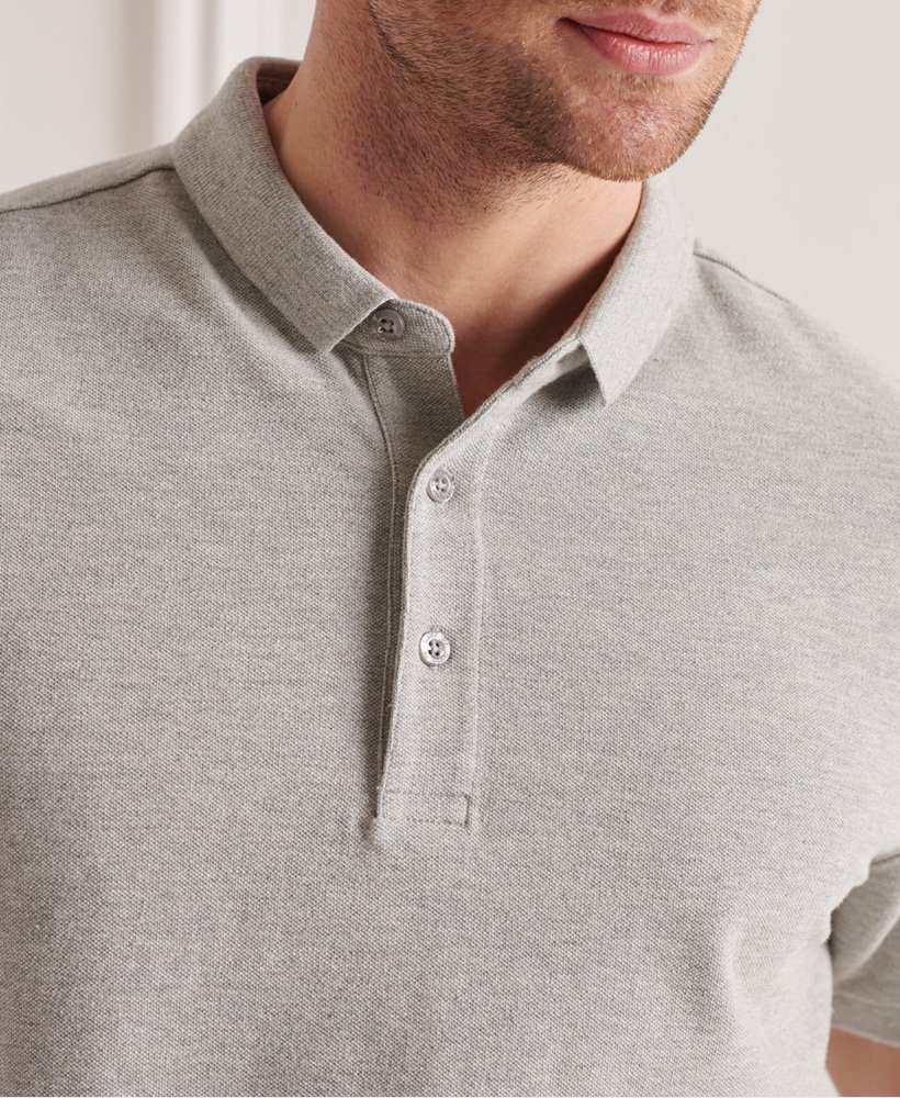 Organic Cotton City Pique Polo Shirt in 