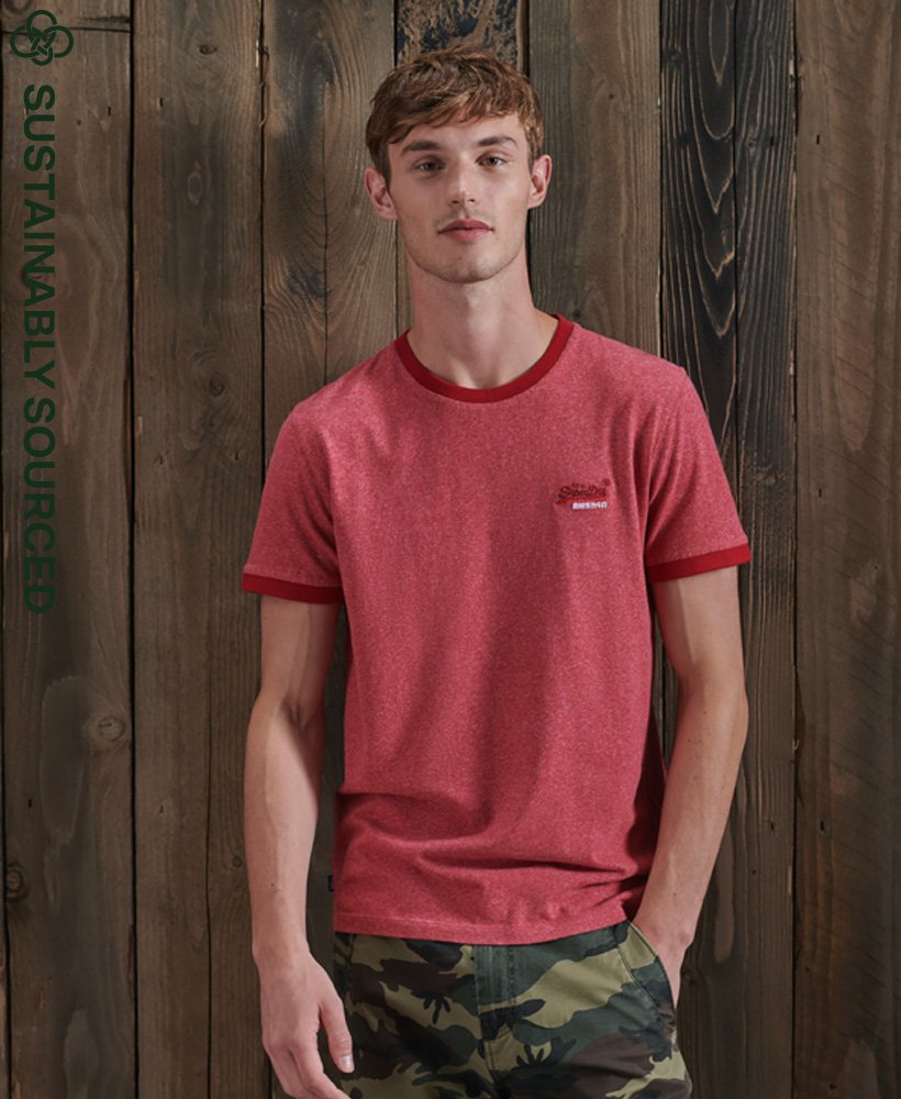 Mens - Organic Cotton Ringer T-Shirt in 