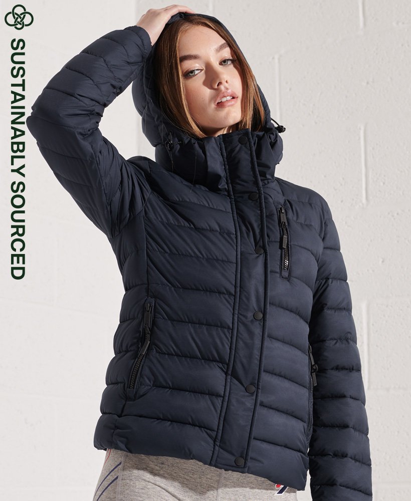 Superdry Hooded Classic Puffer Jacket - Women's Womens Jackets