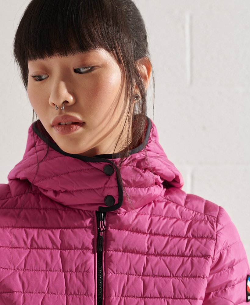 Pink down coat on sale womens