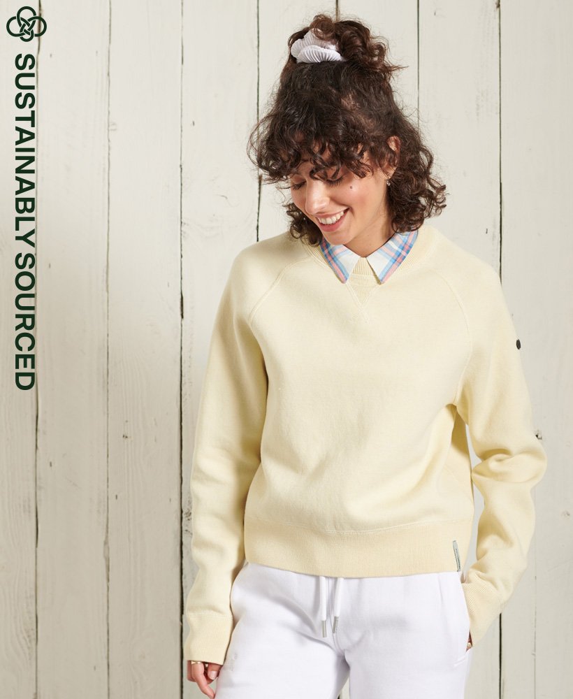 Superdry Core Organic Cotton Crew Jumper Women's Collections Womens Originalandvintage Viewall