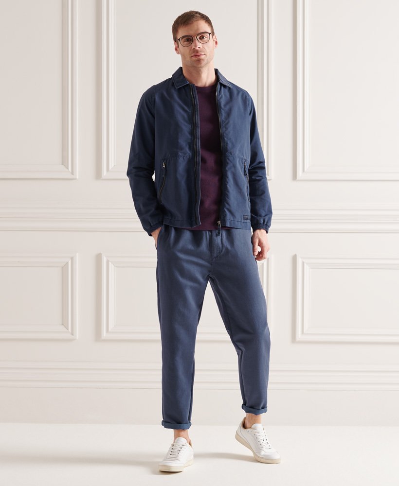 Mens - Superdry Studios Drawstring Trousers in Navy | Superdry UK