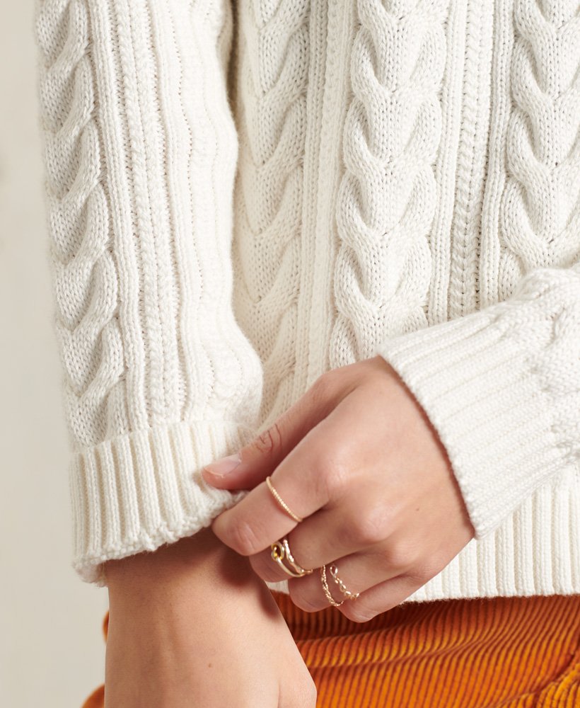 Superdry Dropped Shoulder Cable Crew 