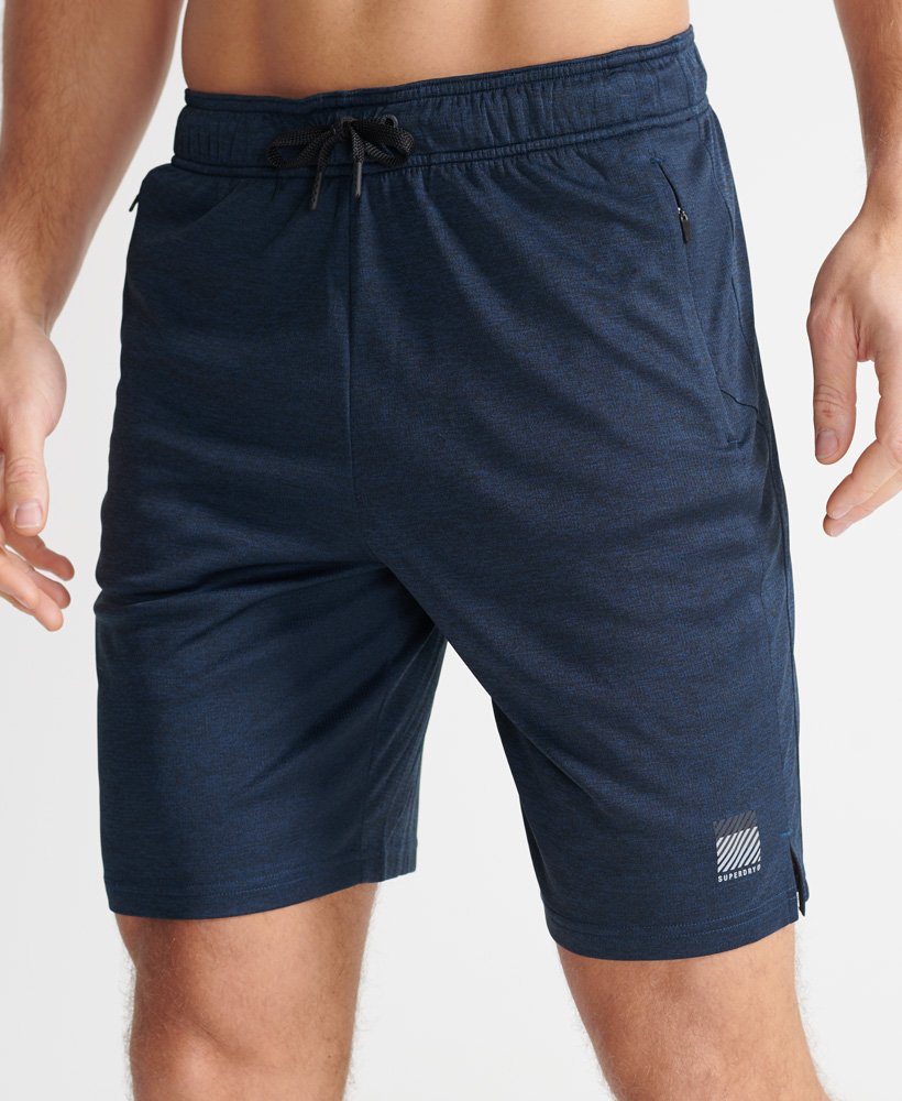 Mens - Training Relaxed Shorts in Dark Blue | Superdry