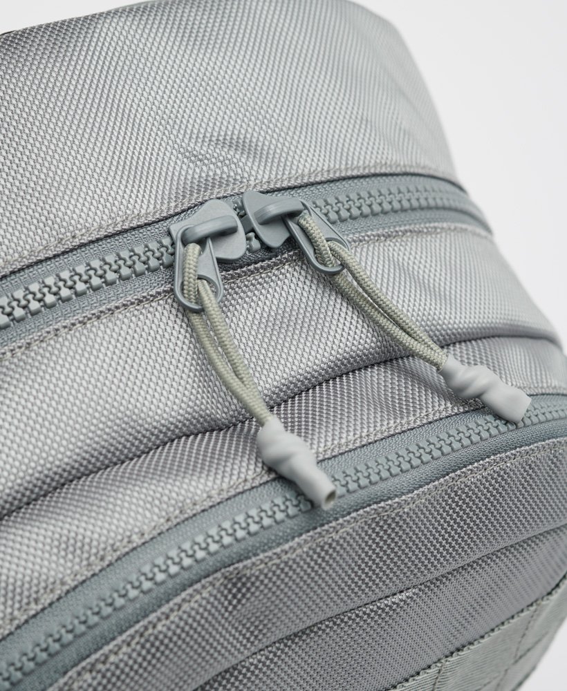 superdry silver tarp backpack
