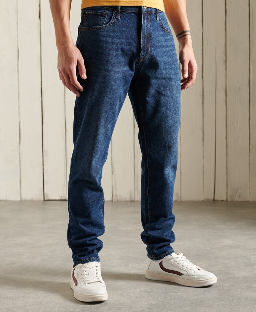 Mens - Taper Jeans in Clifton Mid Worn | Superdry UK