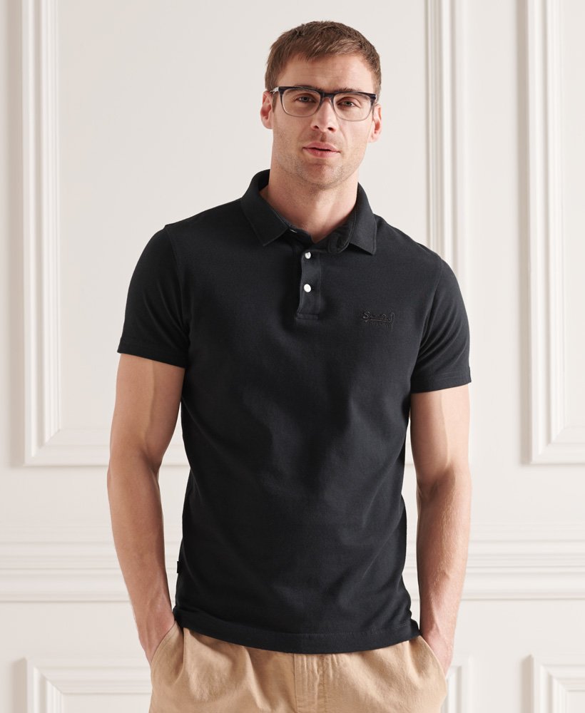 Superdry Organic Cotton Jersey Polo Shirt - Sale-polo-shirts