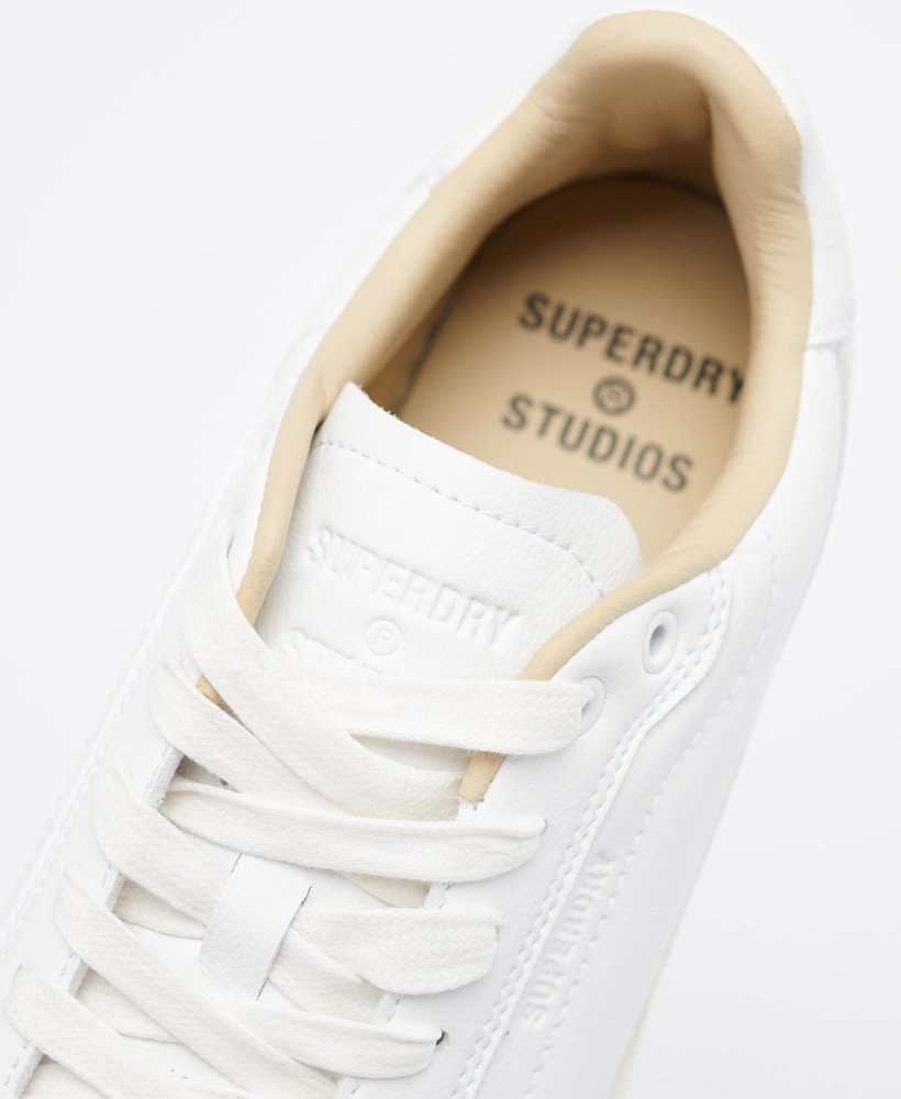 Women’s - Premium Sleek Trainer in White | Superdry