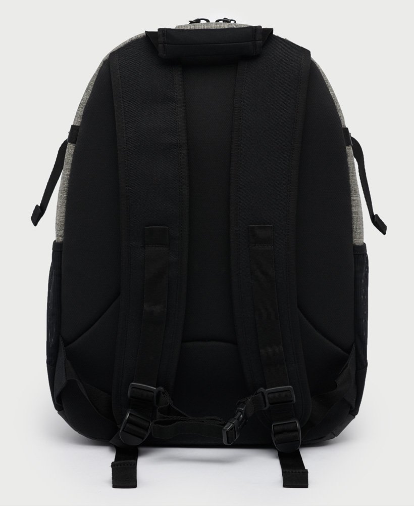 Mens Franchise Tarp Backpack in Black/grey Marl Superdry
