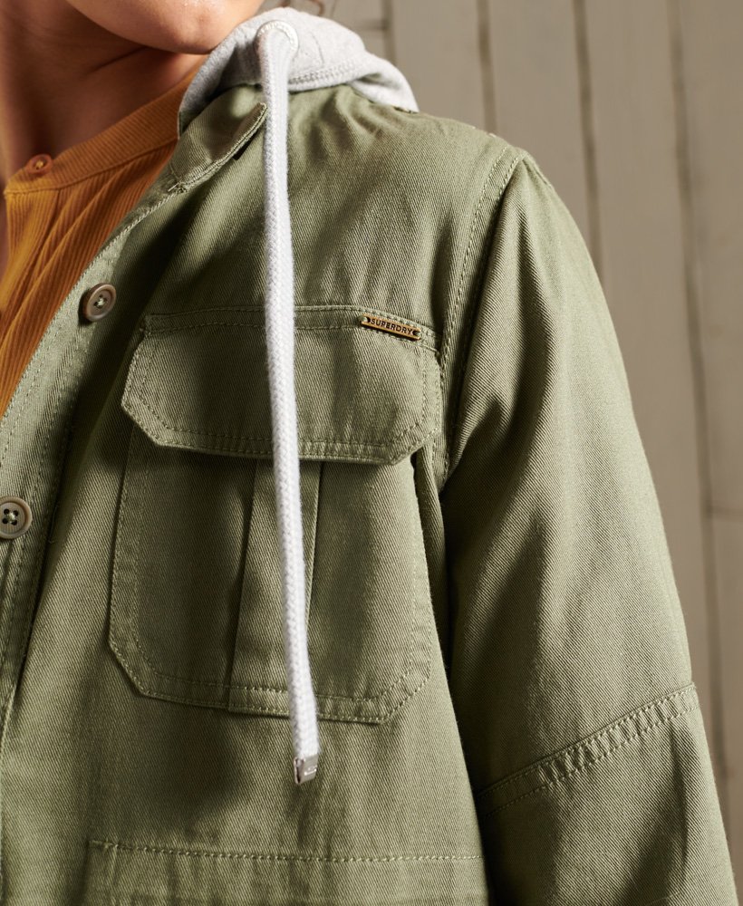 superdry core military patched moletom com capuz