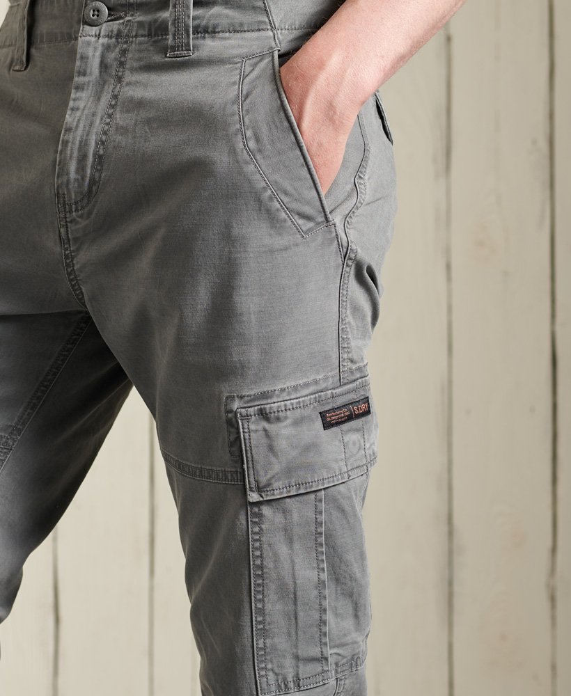 Mens - Organic Cotton Core Cargo Pants in Naval Grey