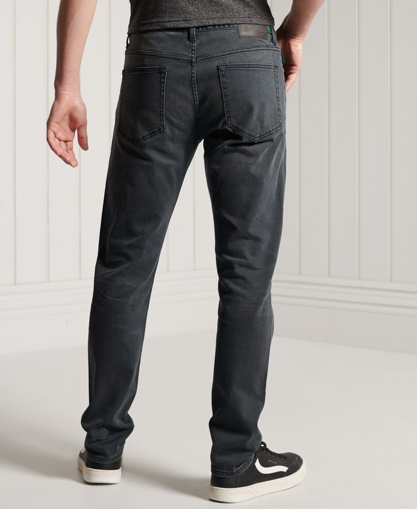 Mens - Slim Jeans in Portland Washed Black | Superdry UK