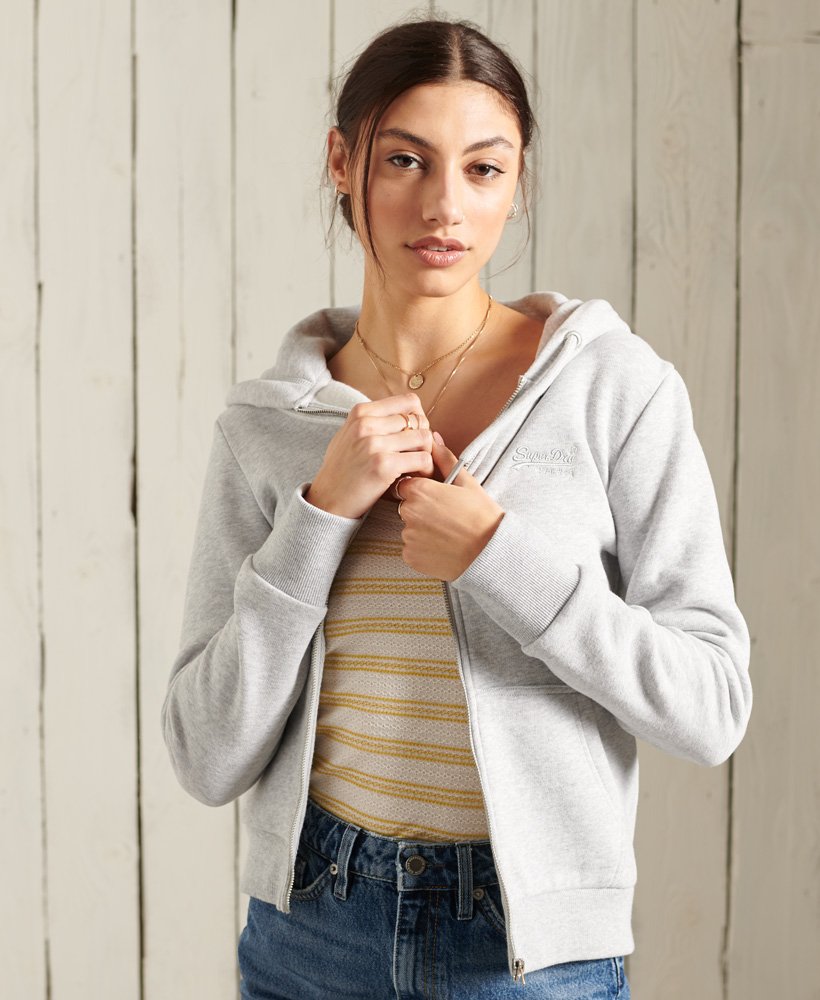womens grey superdry hoodie