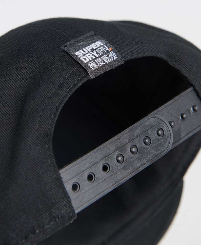 Mens - 6 Panel Twill Cap in Black 