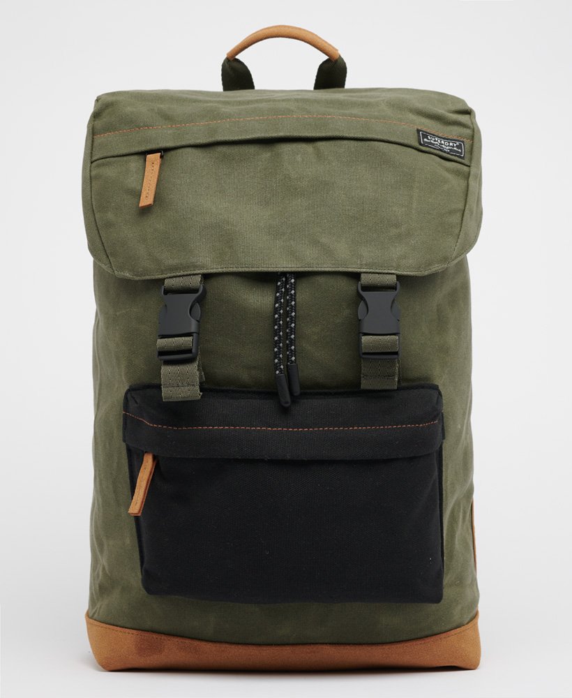 Men’s Toploader Backpack in Faded Khaki Superdry