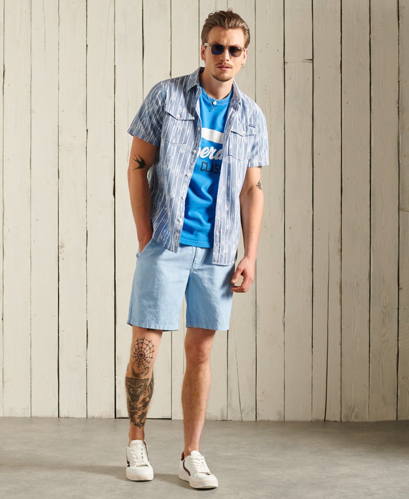 superdry check shorts