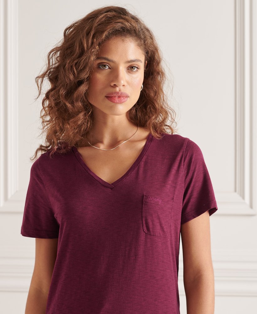 superdry womens v neck t shirt