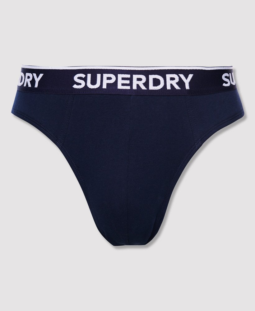 Superdry Lot de trois slips classiques en coton biologique